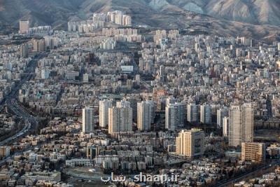 میانگین قیمت مسكن در منطقه یك ۵ برابر ارزانترین منطقه تهران